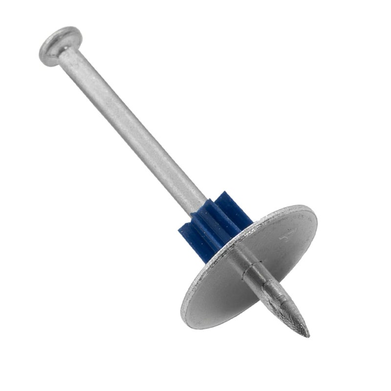 Bluepoint Powder Actuated Fasteners 2” .300 Head, .145 Dia. Shank Contractor Pin w/ 1" Washer & Rubber Flute –High-Precision Fastening Solution 100pcs (2) - Image 2